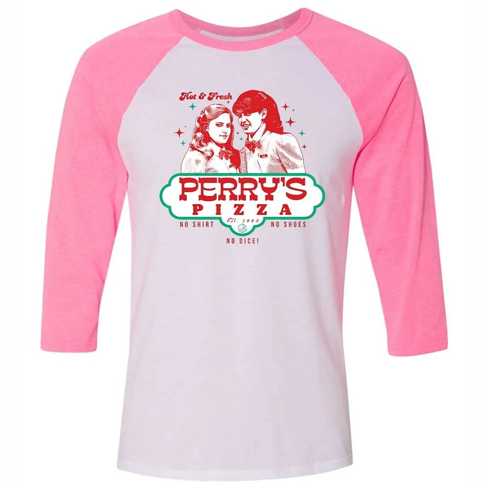Unisex 3/4 Baseball Tee - 3JKUFFCY - White/Neon Pink - 12