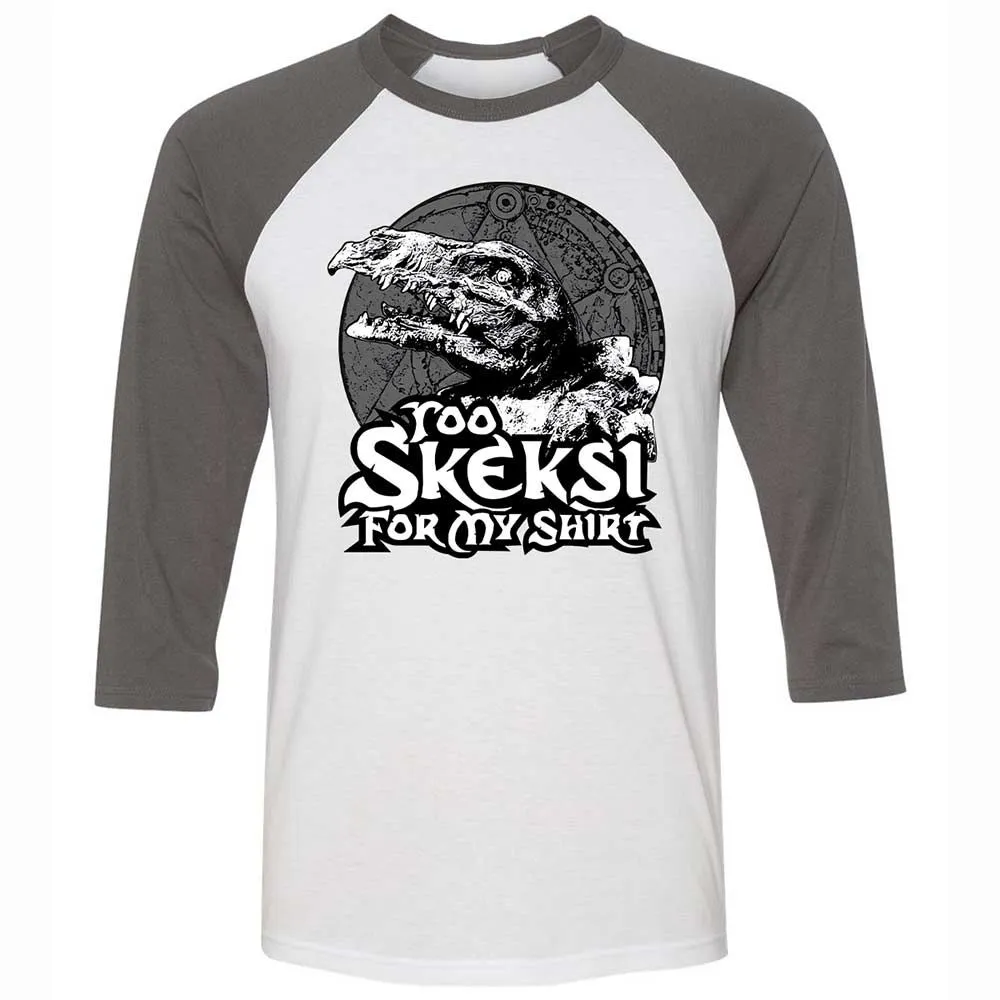 Unisex 3/4 Baseball Tee - QD15FAVQ - White/Asphalt - 2