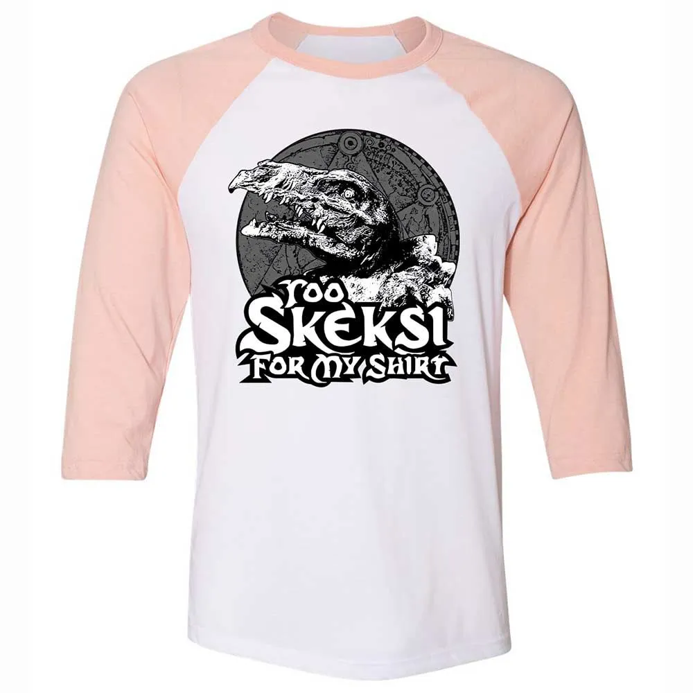 Unisex 3/4 Baseball Tee - QD15FAVQ - White/Heather Peach - 5