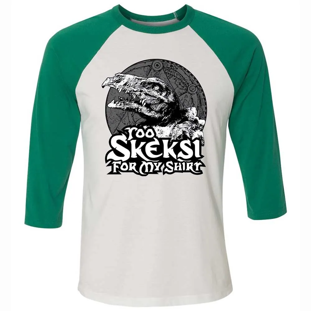 Unisex 3/4 Baseball Tee - QD15FAVQ - White/Kelly - 6