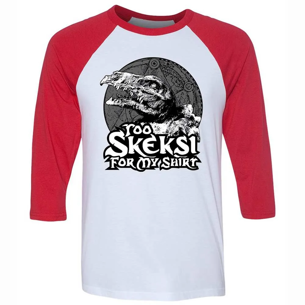Unisex 3/4 Baseball Tee - QD15FAVQ - White/Red - 9