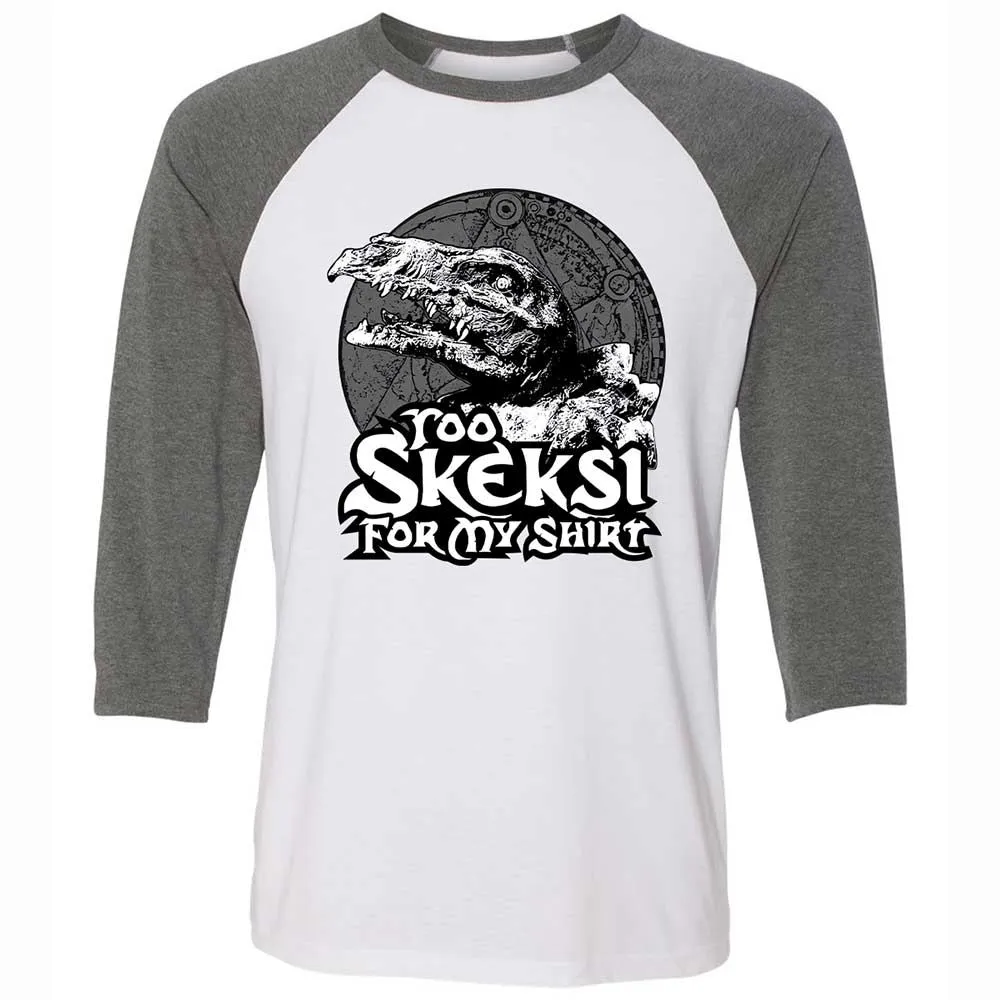 Unisex 3/4 Baseball Tee - QD15FAVQ - White/Deep Heather - 11