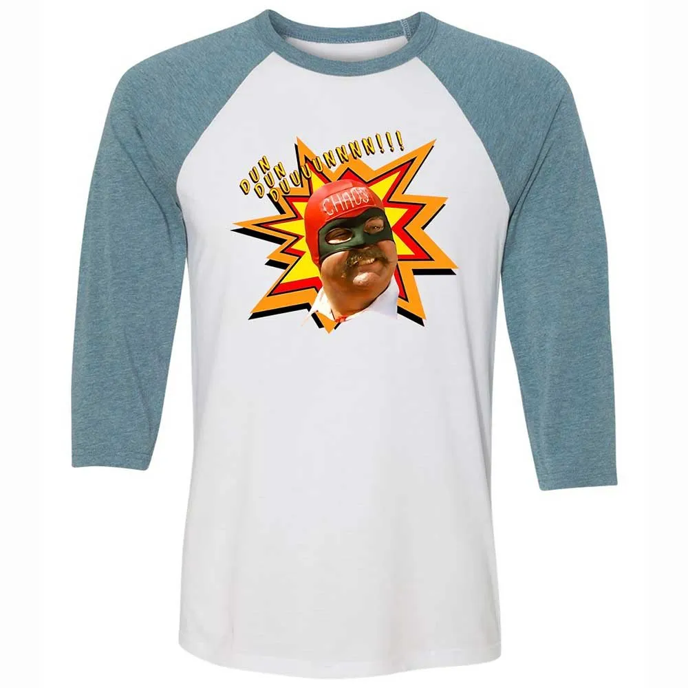 Unisex 3/4 Baseball Tee - ZL8F46ZD - White/Denim - 3