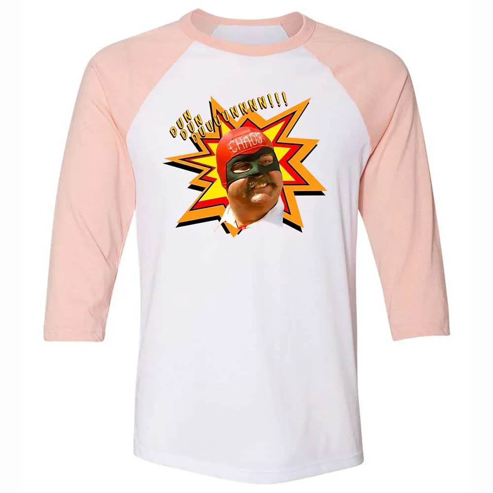 Unisex 3/4 Baseball Tee - ZL8F46ZD - White/Heather Peach - 5