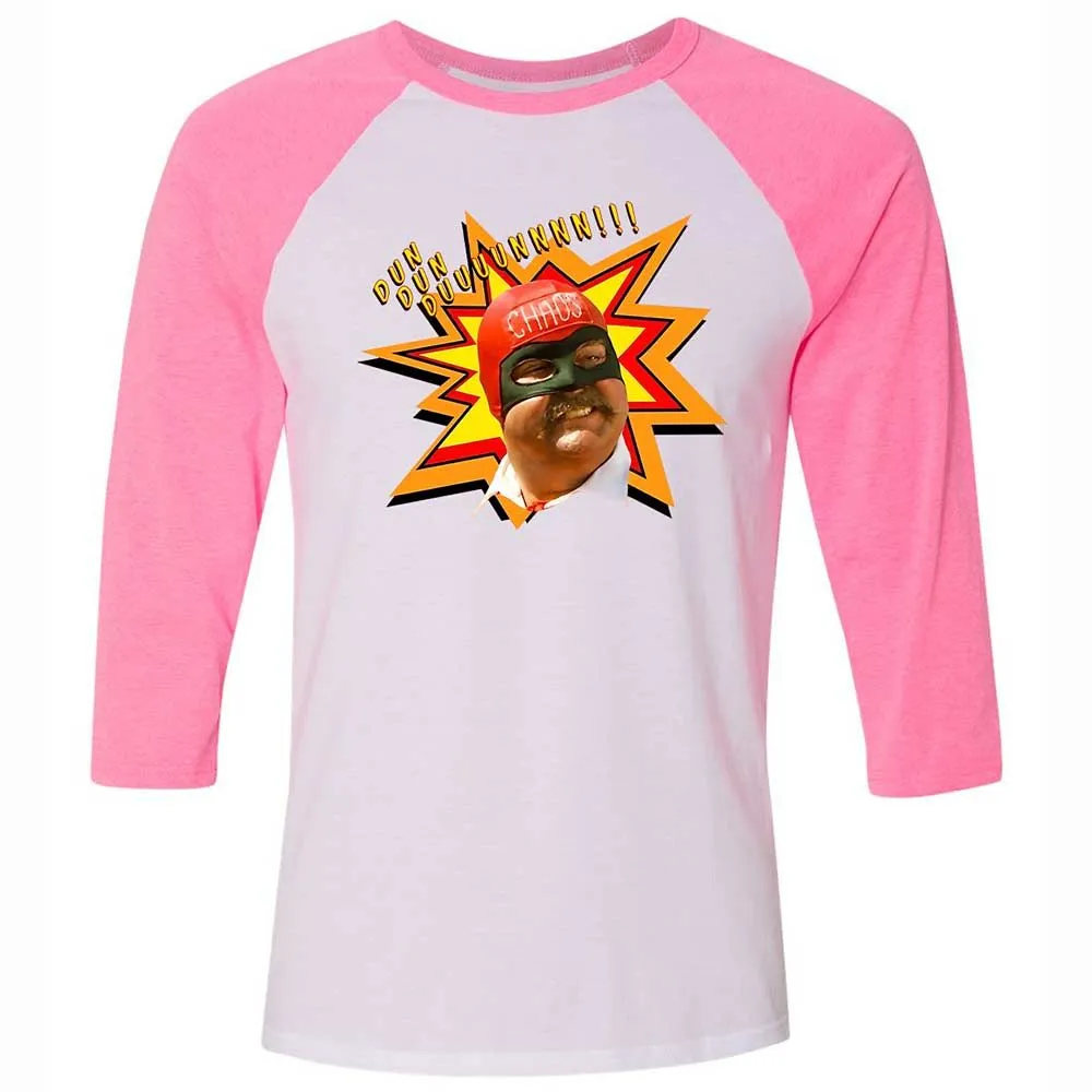 Unisex 3/4 Baseball Tee - ZL8F46ZD - White/Neon Pink - 12