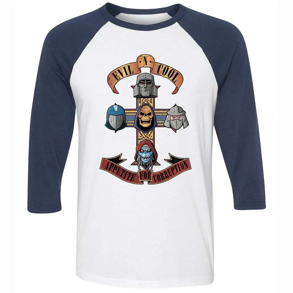 Unisex 3/4 Baseball Tee - VCH6NQSA - White/Navy - 8