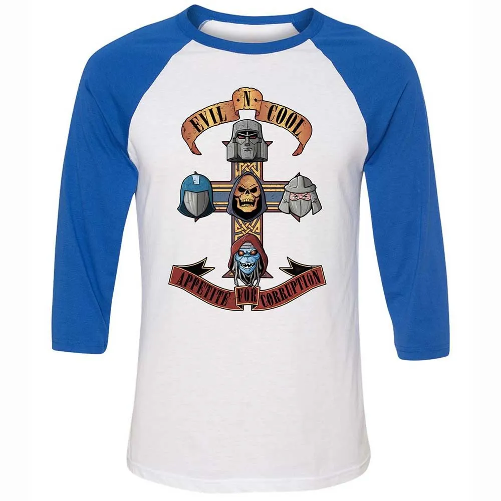Unisex 3/4 Baseball Tee - VCH6NQSA - White/True Royal - 10