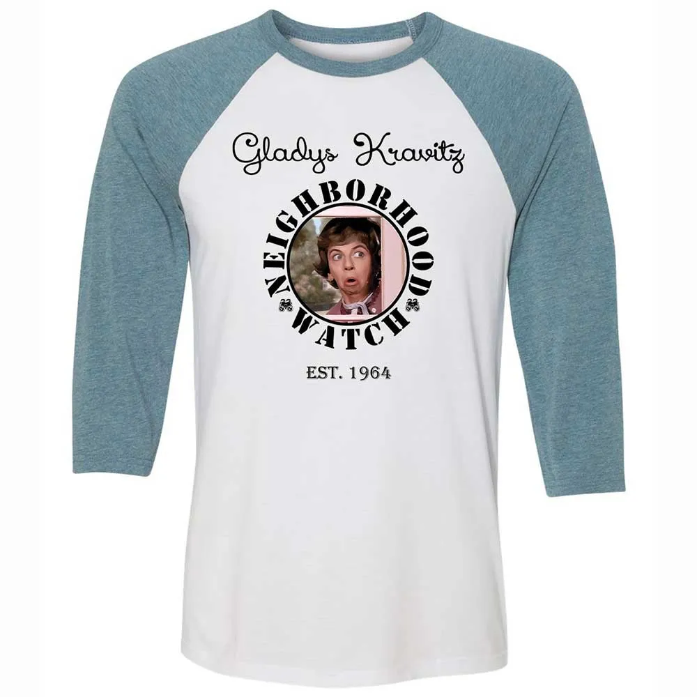 Unisex 3/4 Baseball Tee - BFB6C4VQ - White/Denim - 3