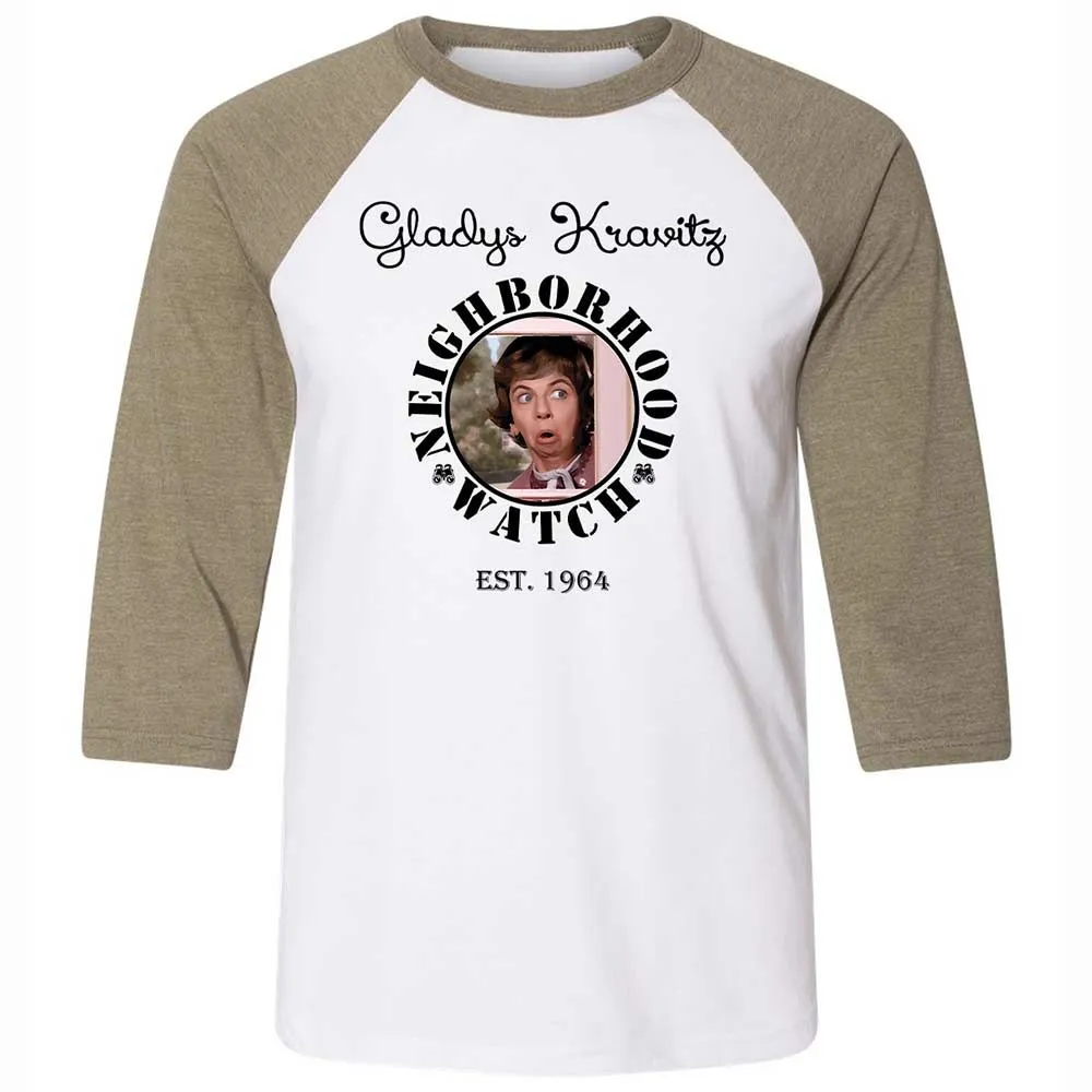 Unisex 3/4 Baseball Tee - BFB6C4VQ - White/Heather Olive - 4