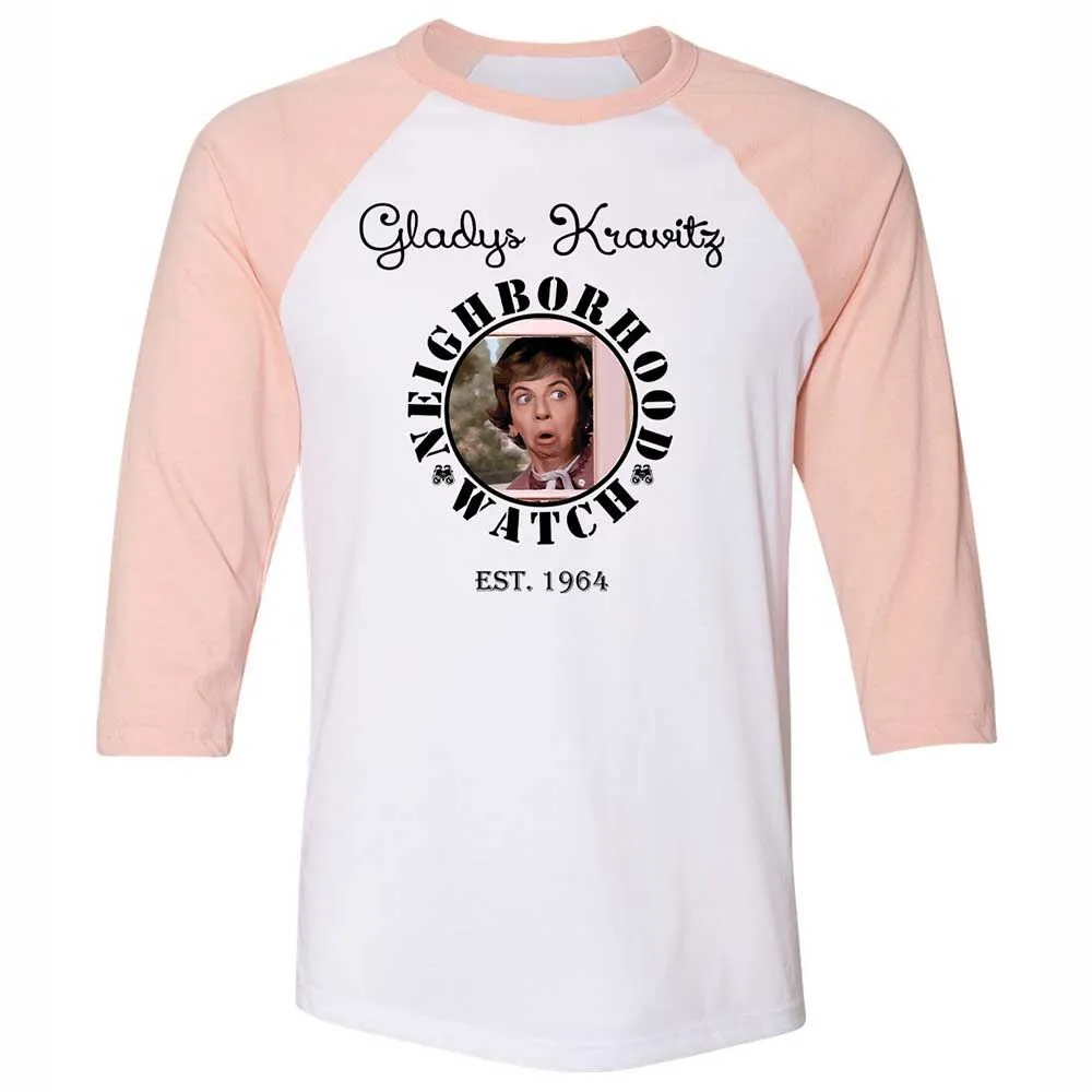 Unisex 3/4 Baseball Tee - BFB6C4VQ - White/Heather Peach - 5