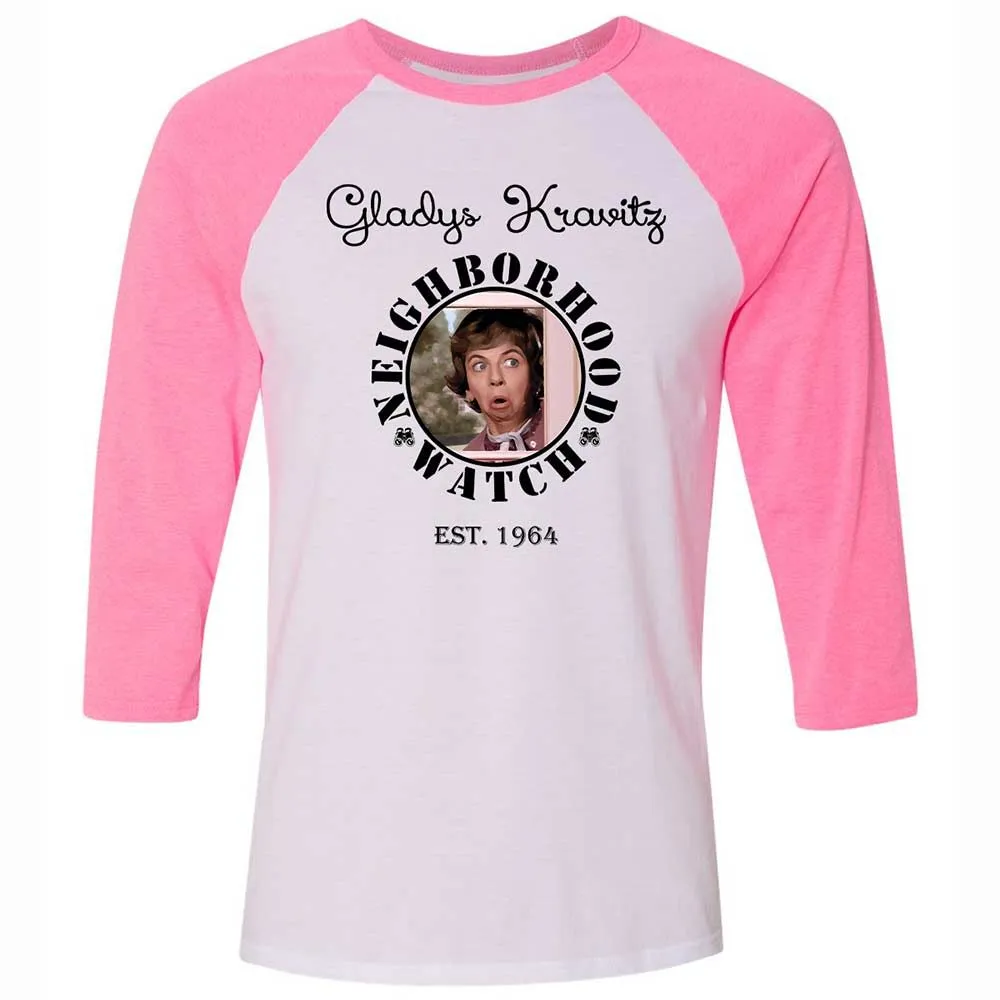 Unisex 3/4 Baseball Tee - BFB6C4VQ - White/Neon Pink - 12