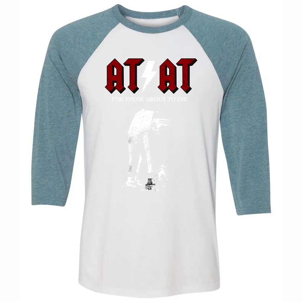 Unisex 3/4 Baseball Tee - 6UGWKATD - White/Denim - 3