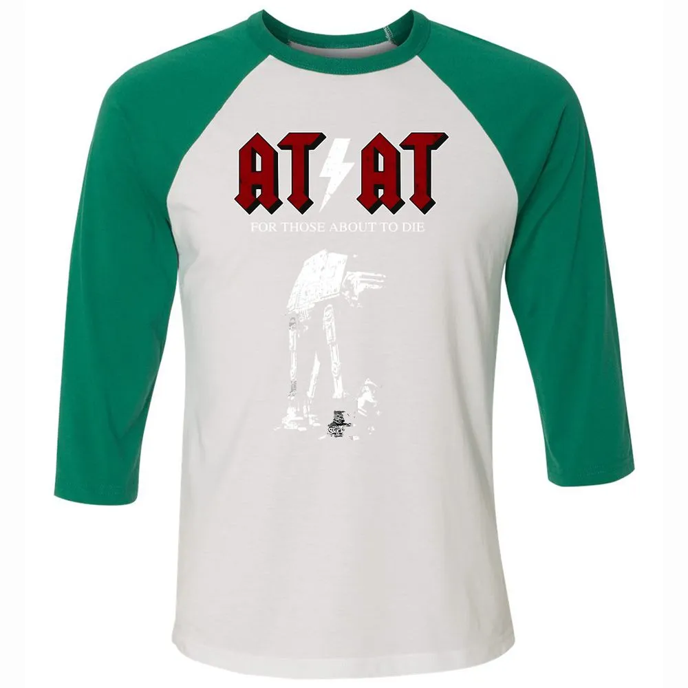 Unisex 3/4 Baseball Tee - 6UGWKATD - White/Kelly - 6