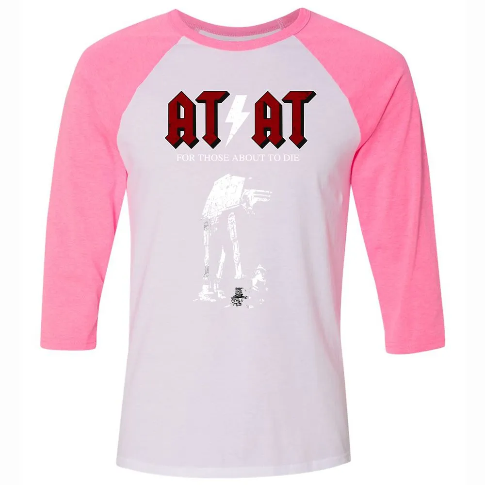 Unisex 3/4 Baseball Tee - 6UGWKATD - White/Neon Pink - 12