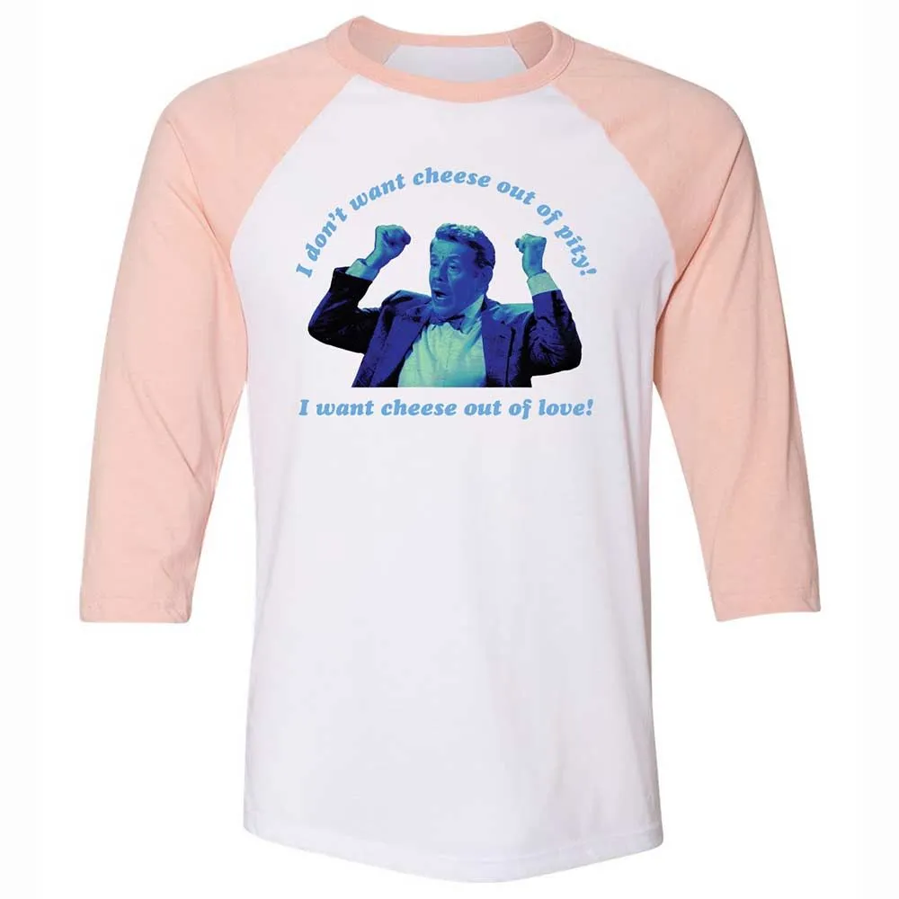 Unisex 3/4 Baseball Tee - 21VDRHFP - White/Heather Peach - 5