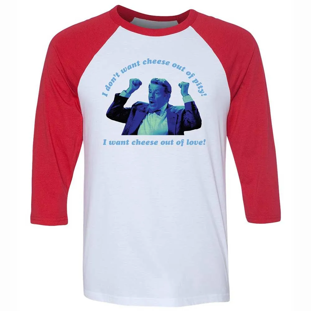 Unisex 3/4 Baseball Tee - 21VDRHFP - White/Red - 9