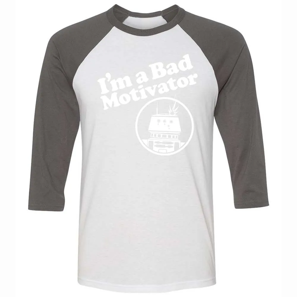 Unisex 3/4 Baseball Tee - CQR1UH5L - White/Asphalt - 2