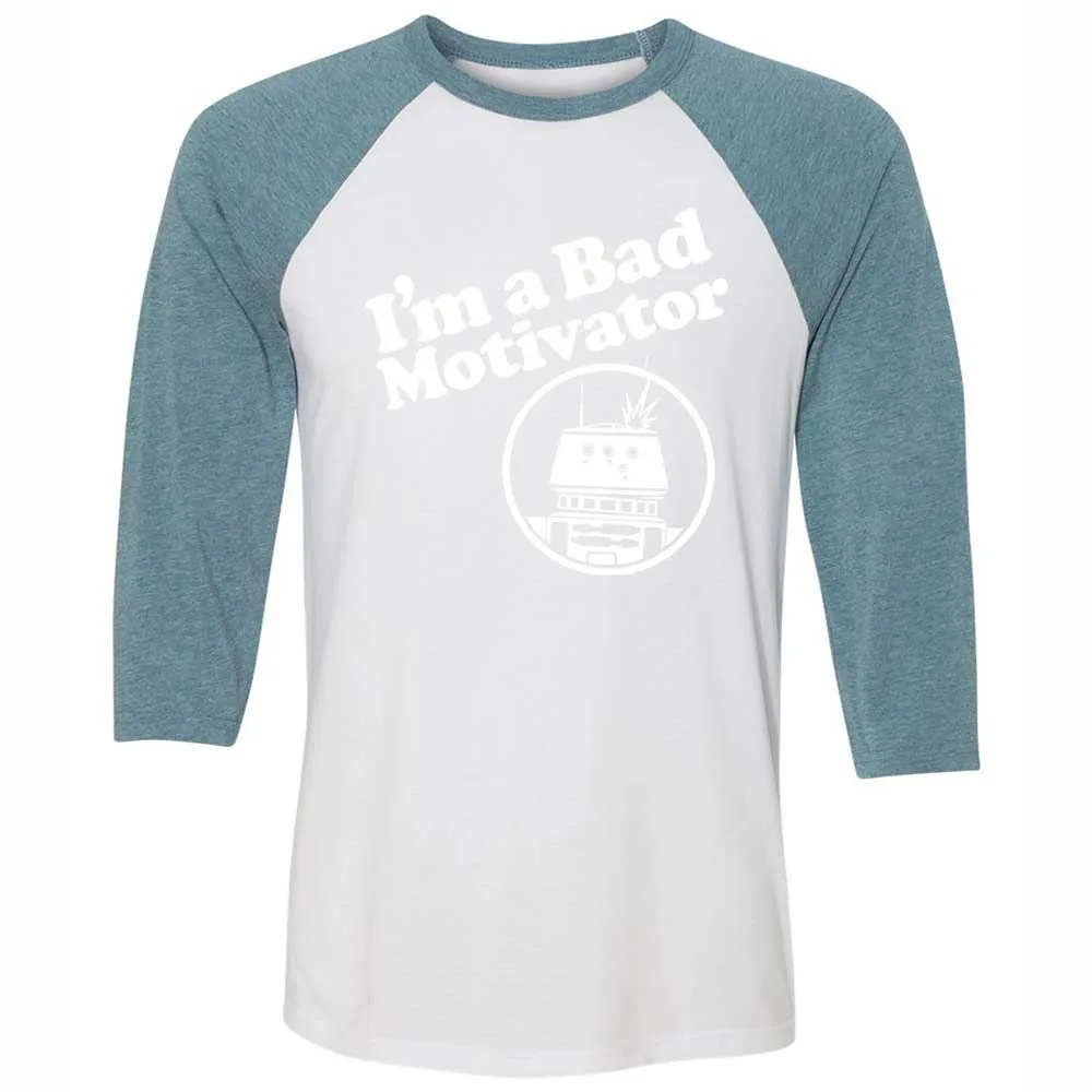 Unisex 3/4 Baseball Tee - CQR1UH5L - White/Denim - 3