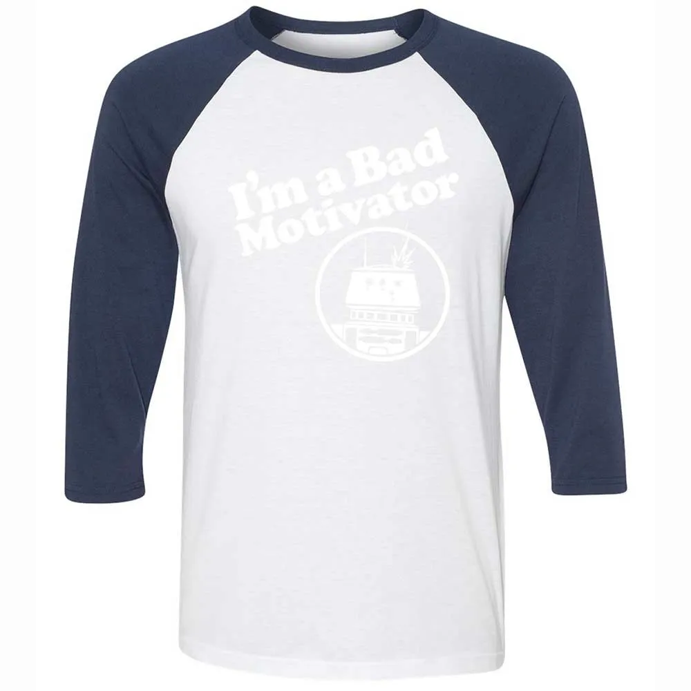 Unisex 3/4 Baseball Tee - CQR1UH5L - White/Navy - 8