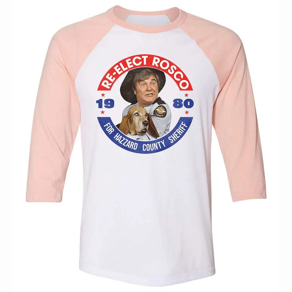Unisex 3/4 Baseball Tee - DTZC32NF - White/Heather Peach - 5