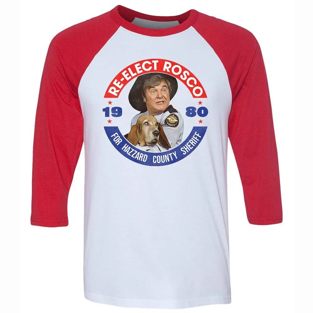 Unisex 3/4 Baseball Tee - DTZC32NF - White/Red - 9
