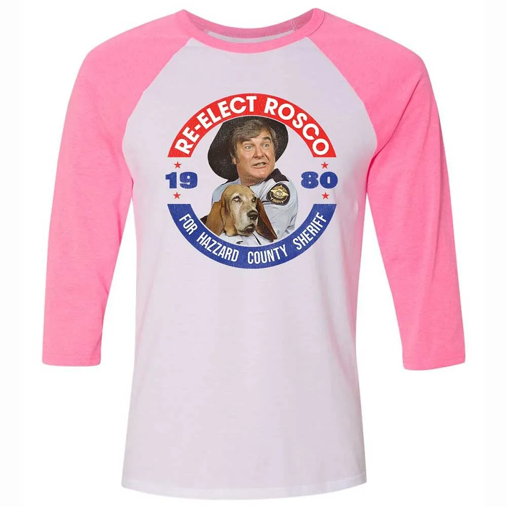 Unisex 3/4 Baseball Tee - DTZC32NF - White/Neon Pink - 12