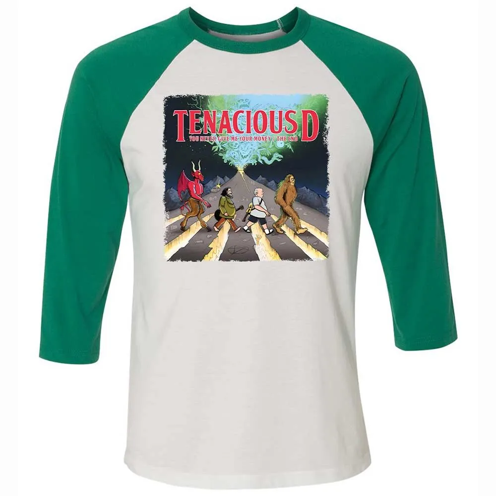 Unisex 3/4 Baseball Tee - DTWQXEP1 - White/Kelly - 6