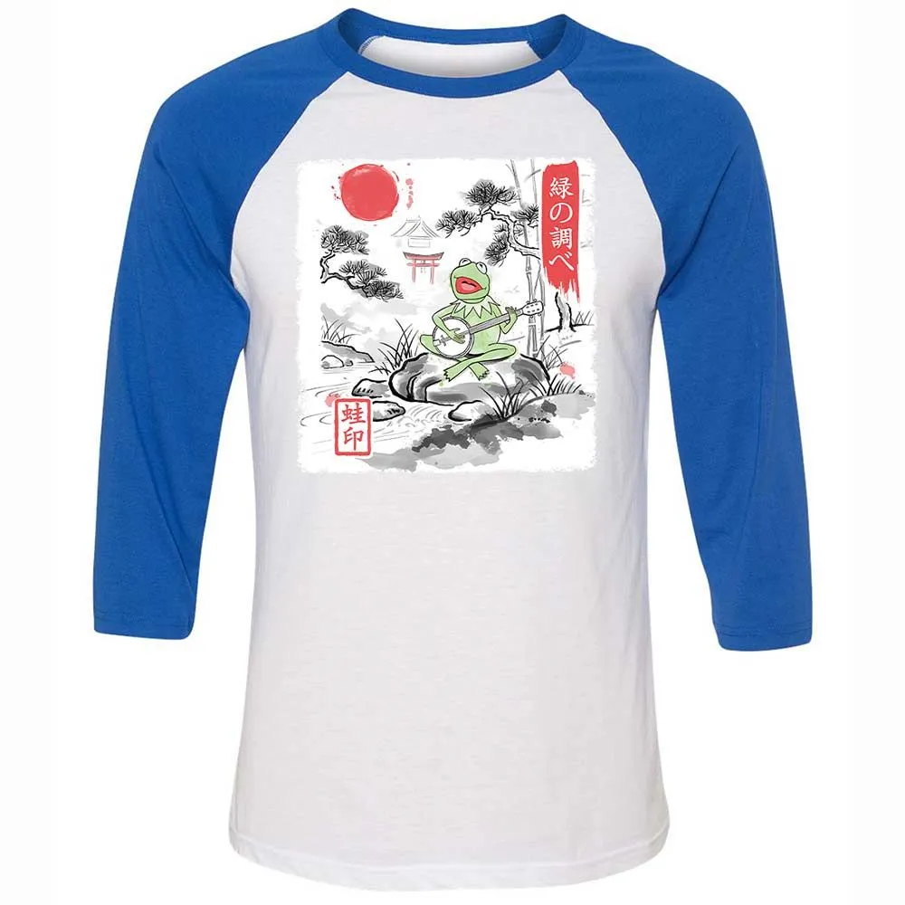 Unisex 3/4 Baseball Tee - DTFZMT88 - White/True Royal - 10