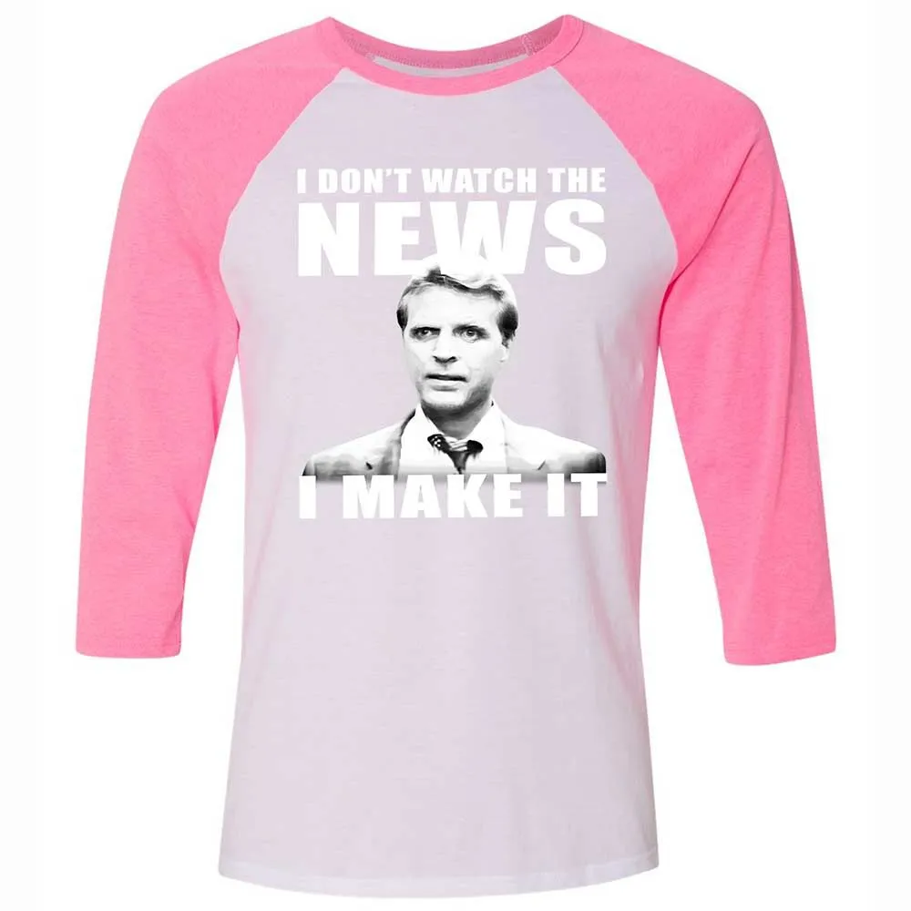 Unisex 3/4 Baseball Tee - FWZNXGWX - White/Neon Pink - 12
