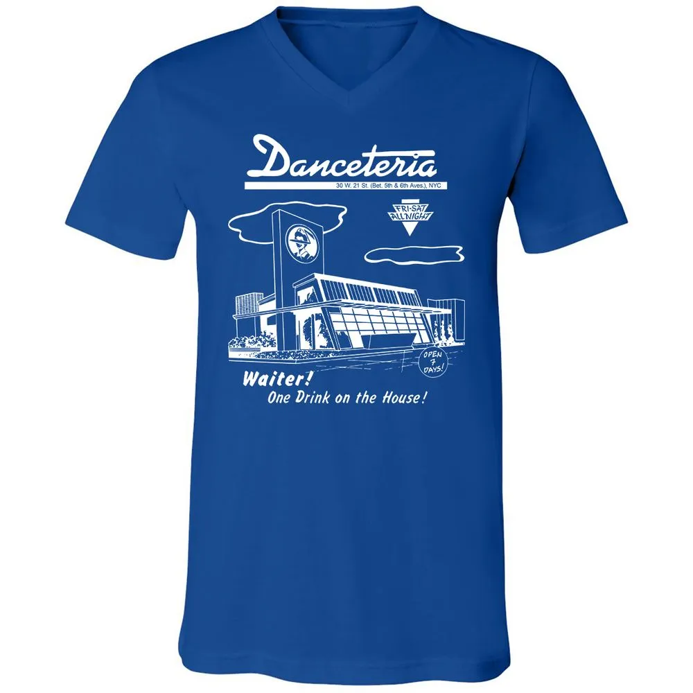 Unisex V-Neck T-Shirt - XXF9UNJQ - True Royal - 4