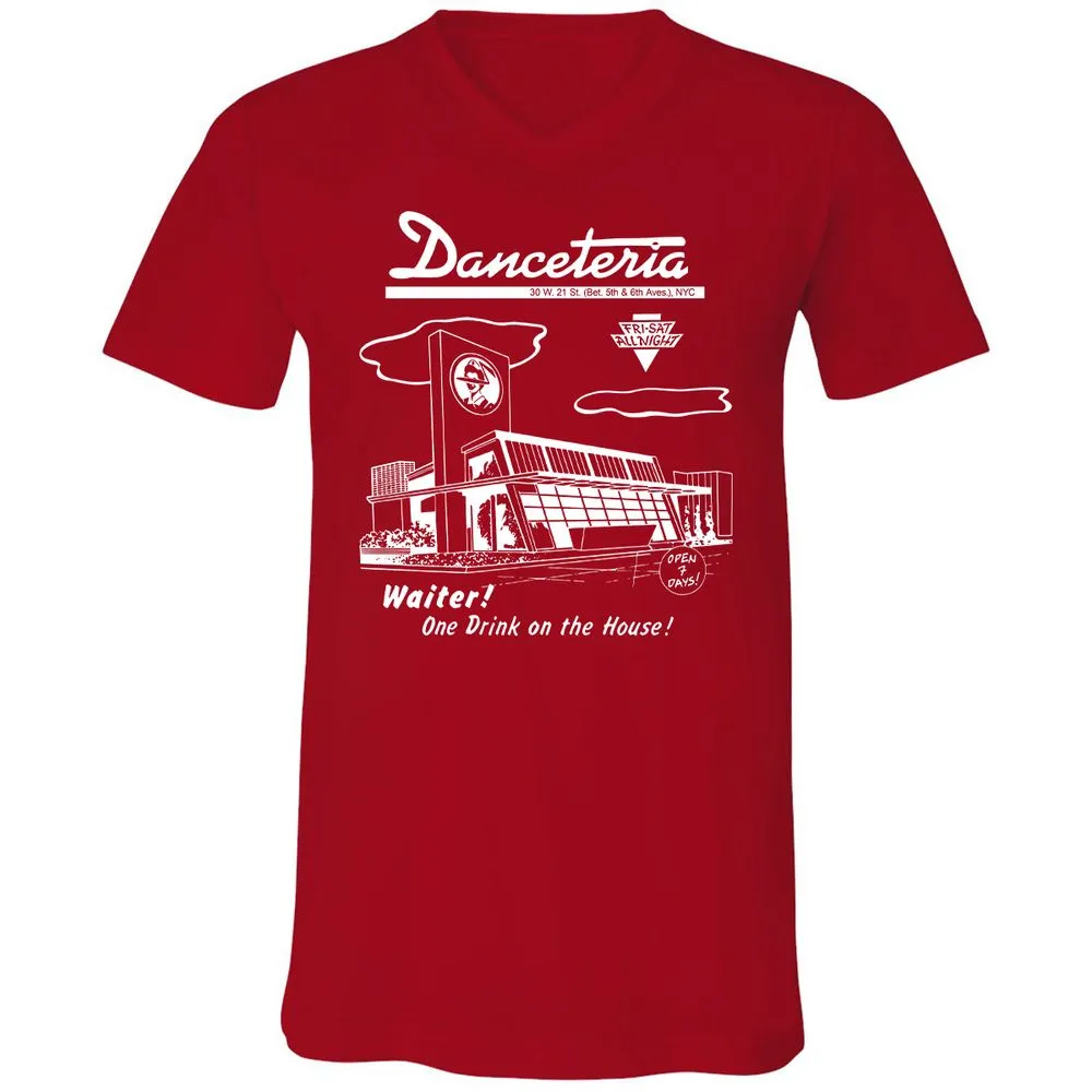 Unisex V-Neck T-Shirt - XXF9UNJQ - Red - 6