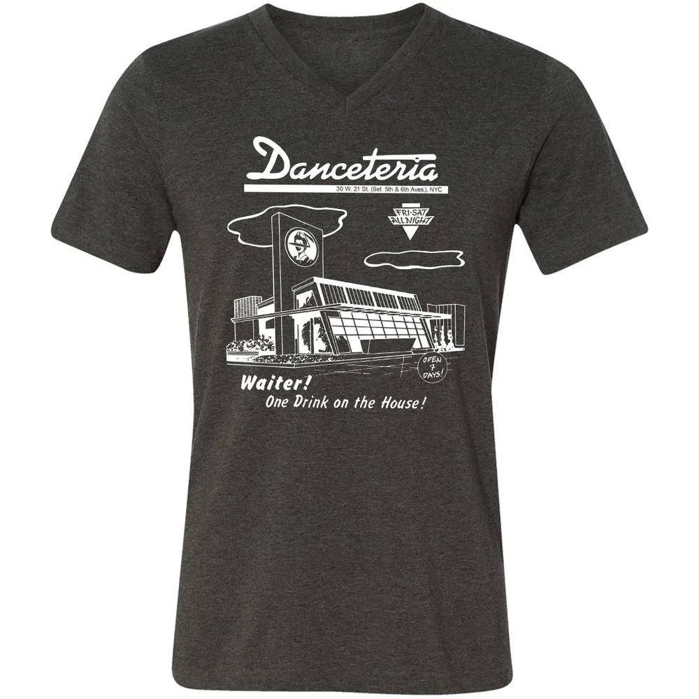 Unisex V-Neck T-Shirt - XXF9UNJQ - Dark Grey Heather - 9