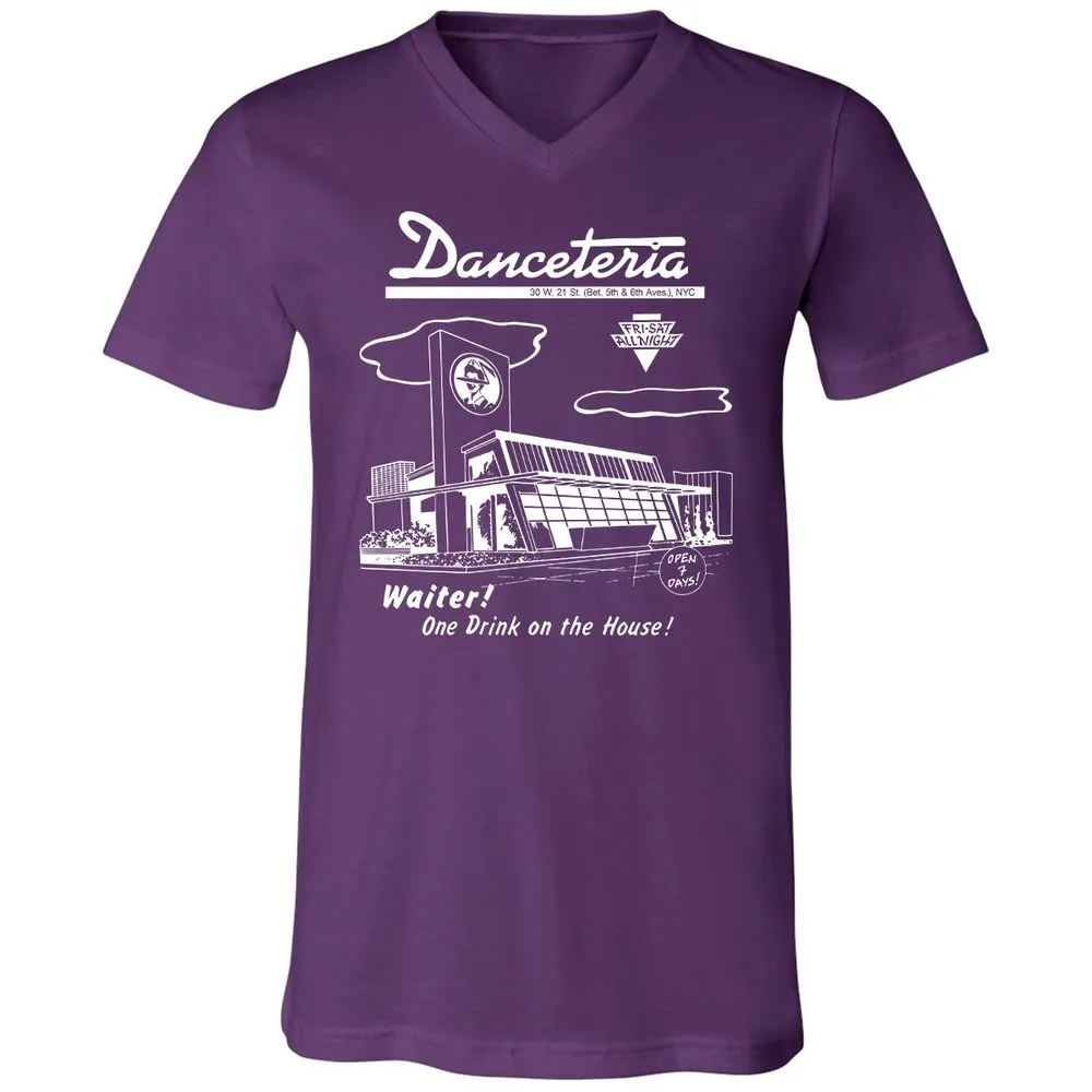 Unisex V-Neck T-Shirt - XXF9UNJQ - Team Purple - 10