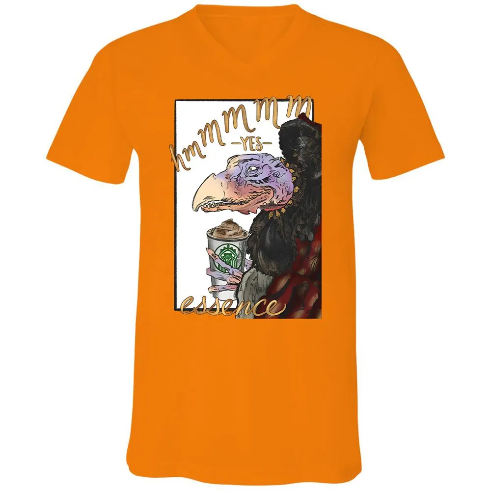 Unisex V-Neck T-Shirt - PFGXW8Z6 - Orange - 7
