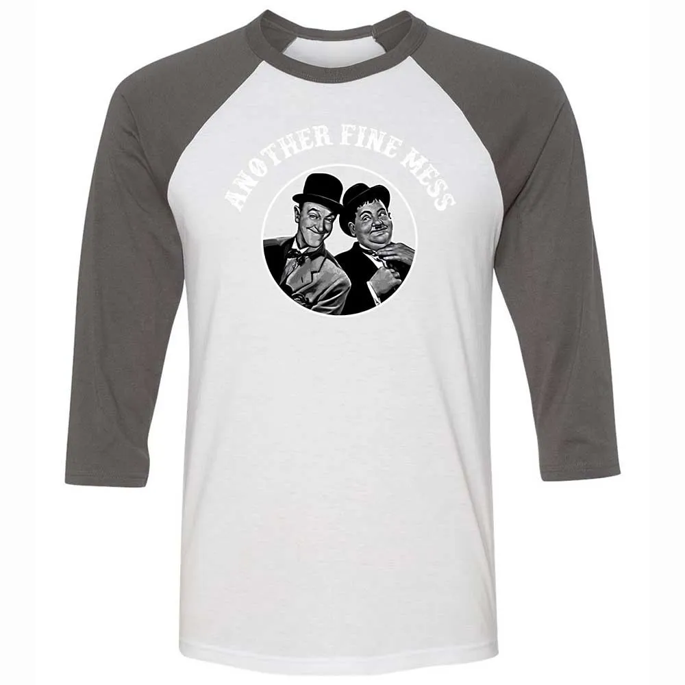 Unisex 3/4 Baseball Tee - WP5RG2AV - White/Asphalt - 2