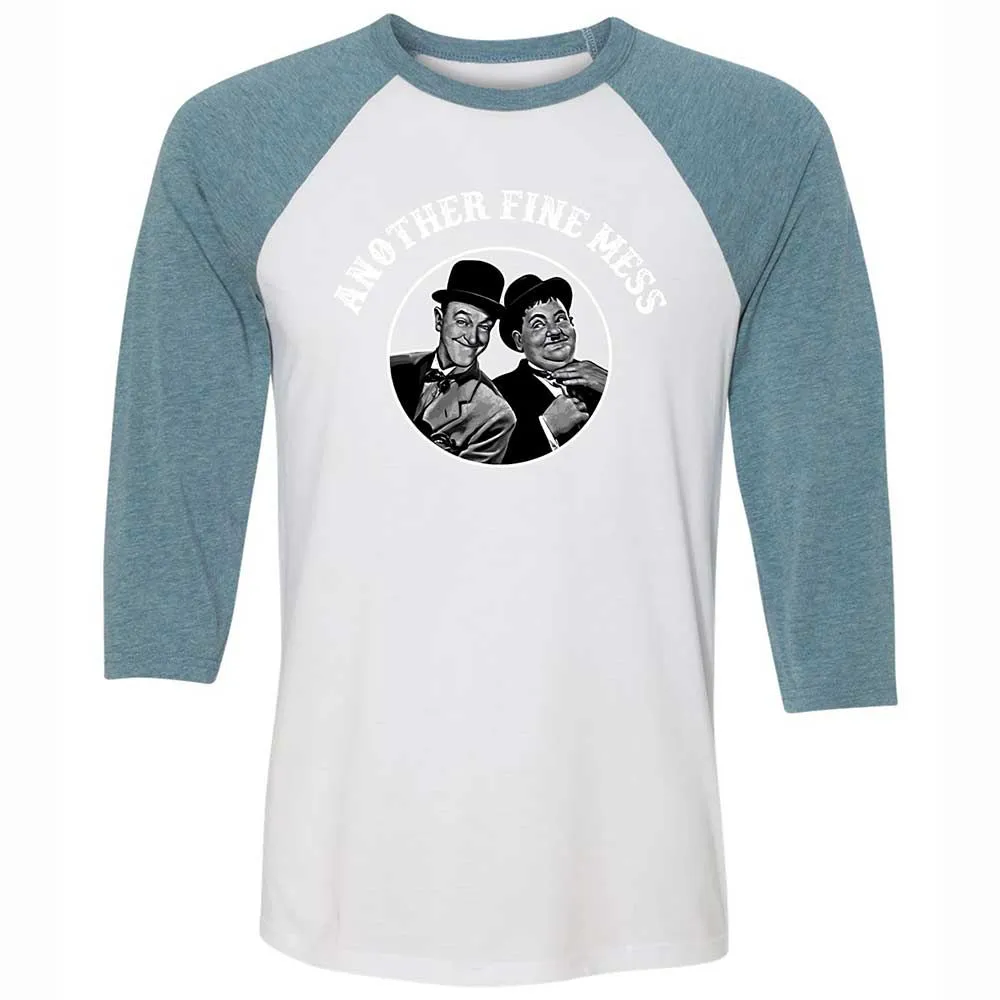 Unisex 3/4 Baseball Tee - WP5RG2AV - White/Denim - 3
