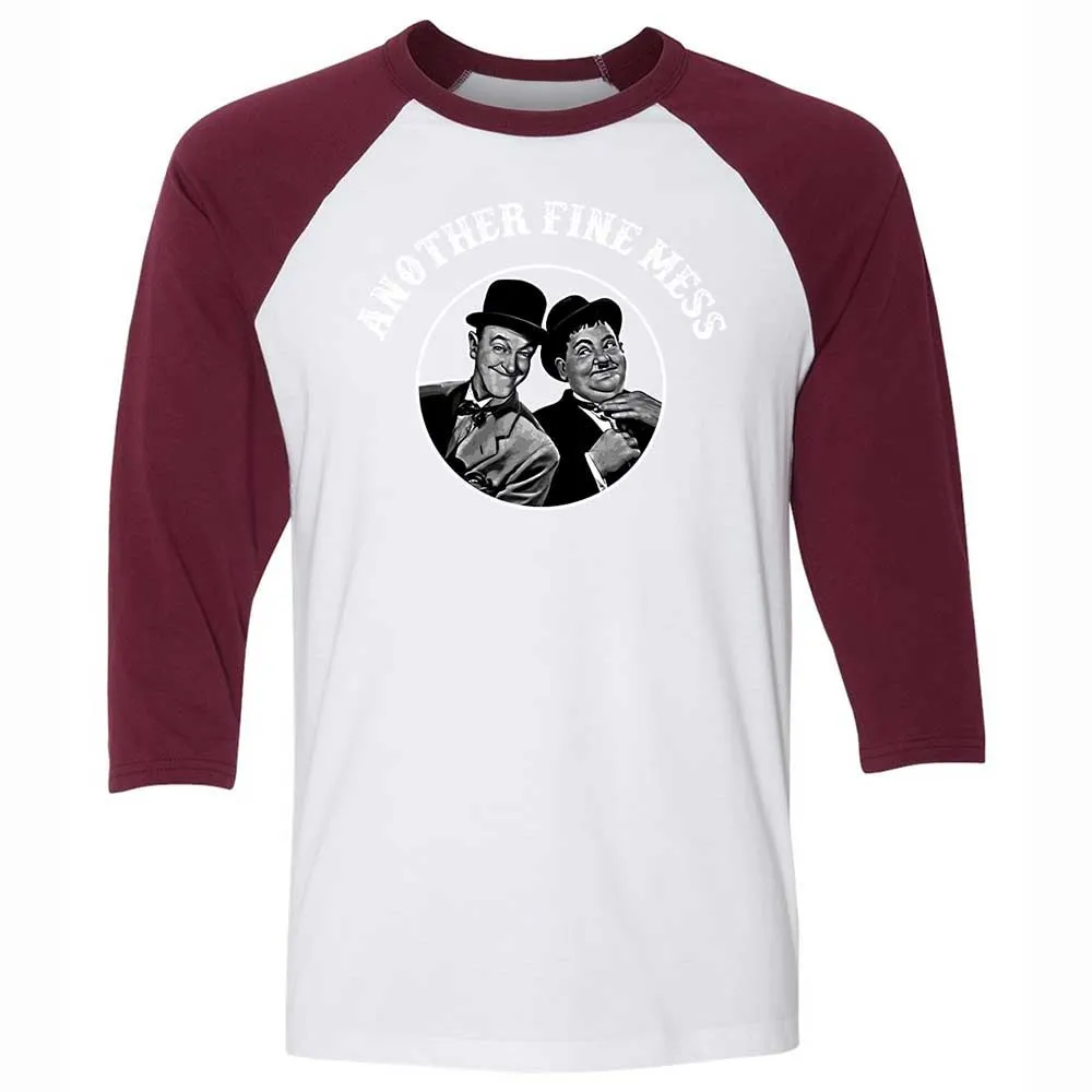 Unisex 3/4 Baseball Tee - WP5RG2AV - White/Maroon - 7