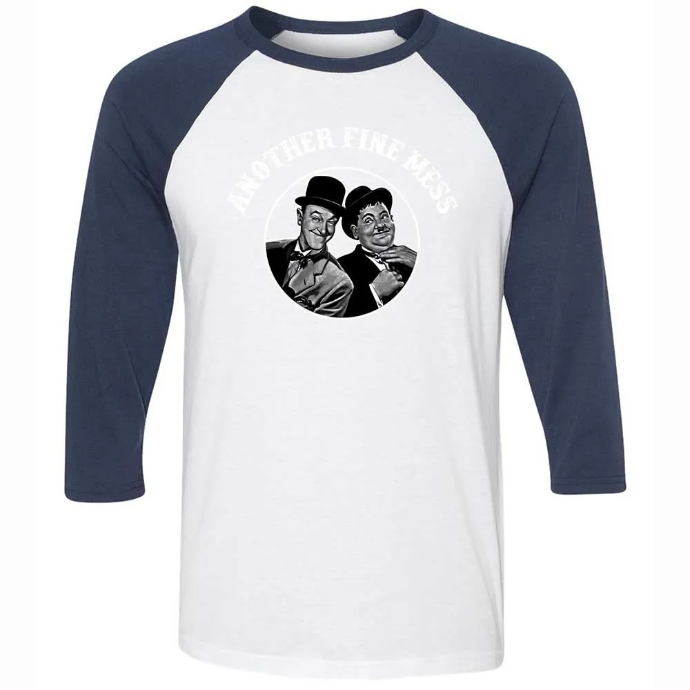 Unisex 3/4 Baseball Tee - WP5RG2AV - White/Navy - 8