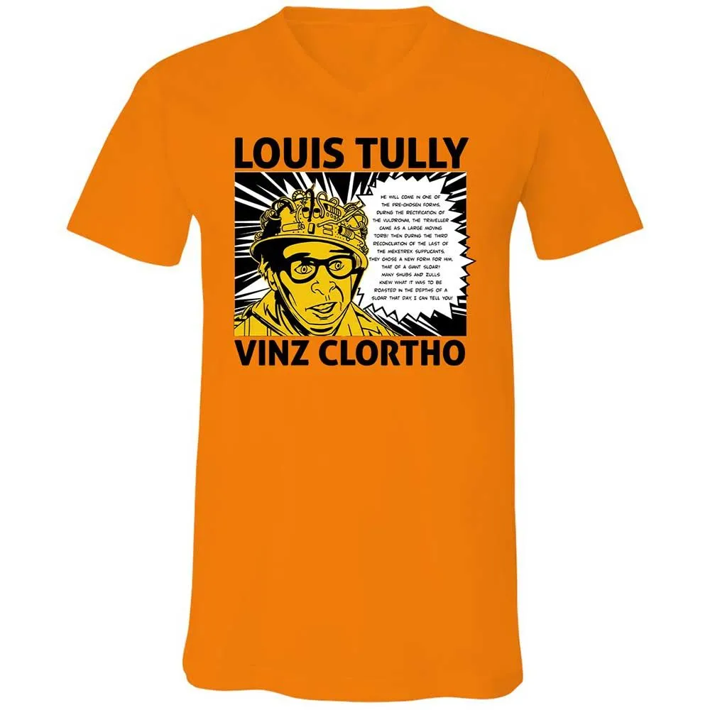 Unisex V-Neck T-Shirt - YP7BRGU8 - Orange - 7