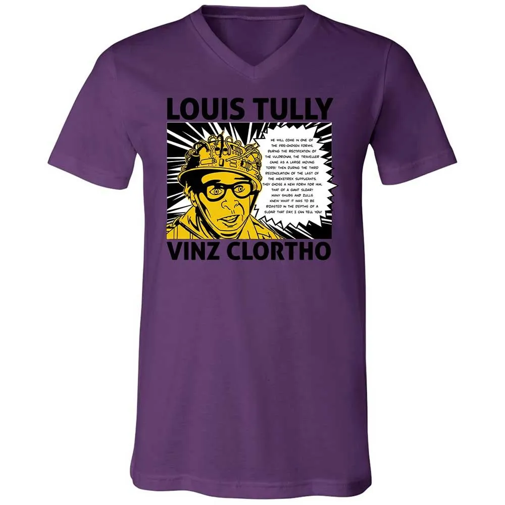 Unisex V-Neck T-Shirt - YP7BRGU8 - Team Purple - 10