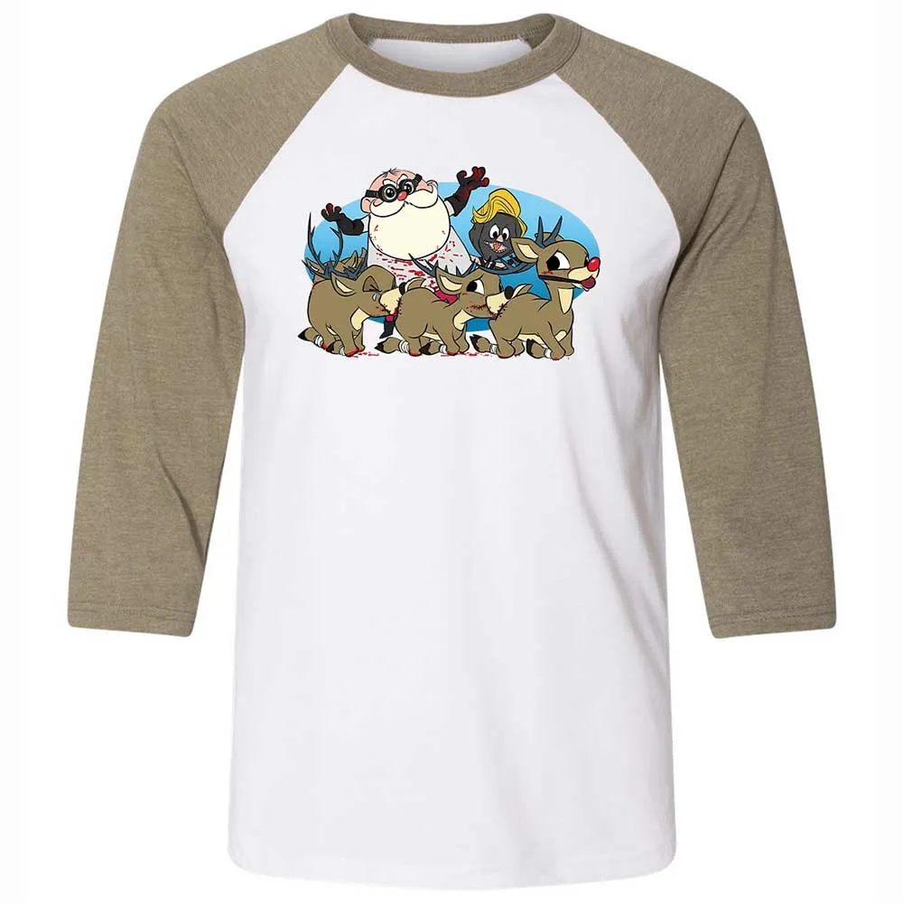 Santapede Greeting - White/Heather Olive - 4