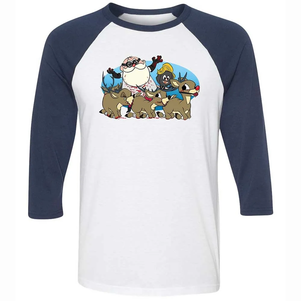 Santapede Greeting - White/Navy - 8