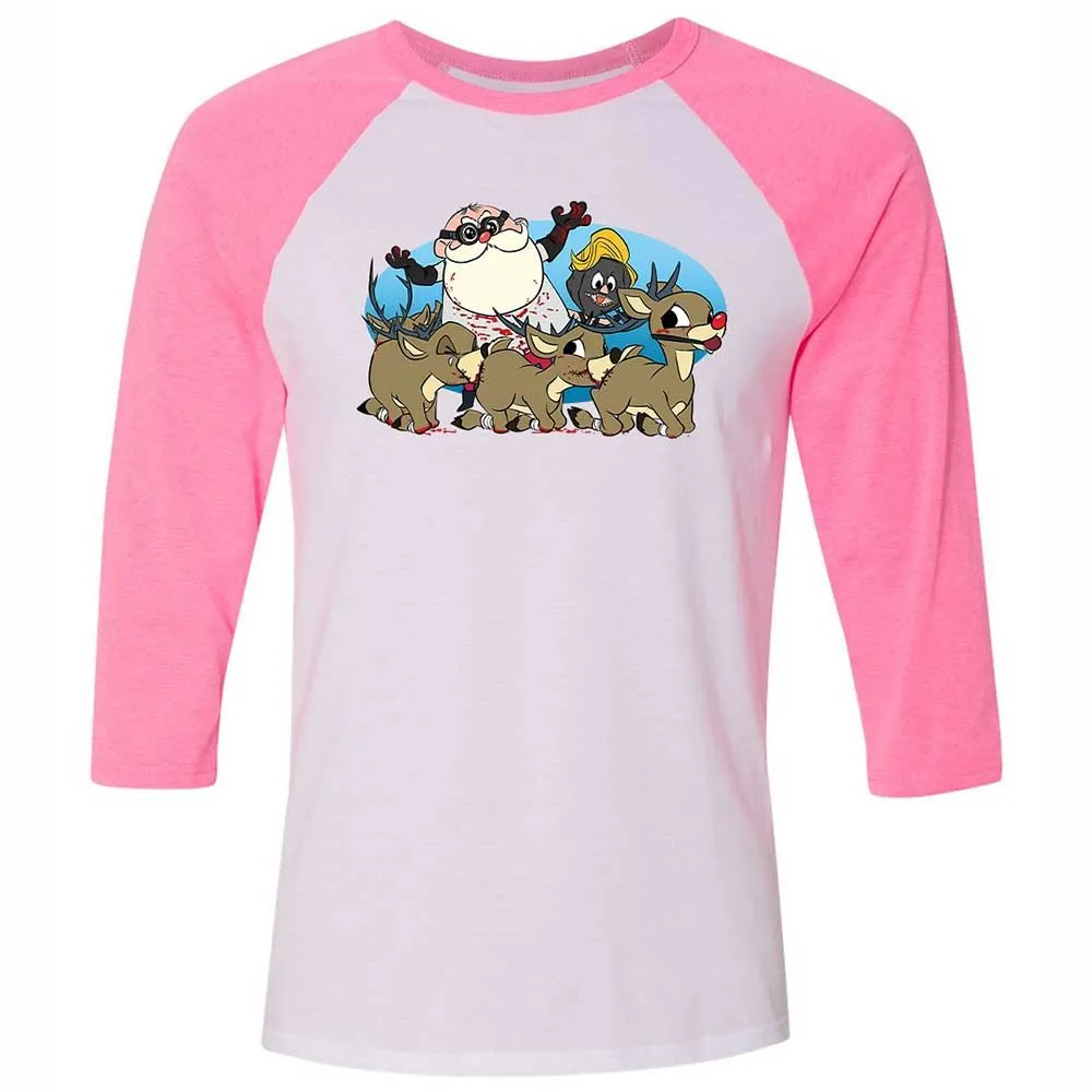 Santapede Greeting - White/Neon Pink - 12