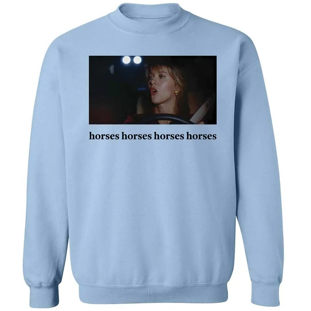 Horses horses horses horses - Light Blue - 4