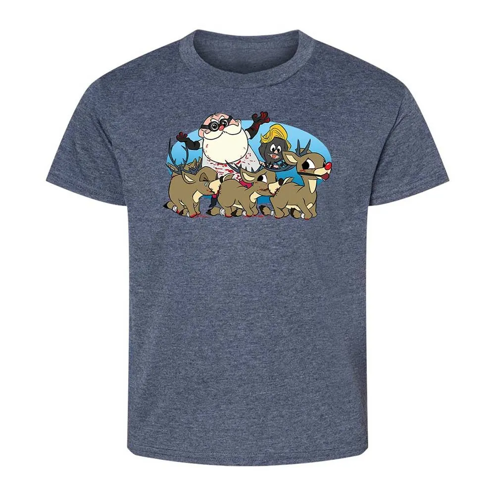 Santapede Greeting - Heather Navy - 15
