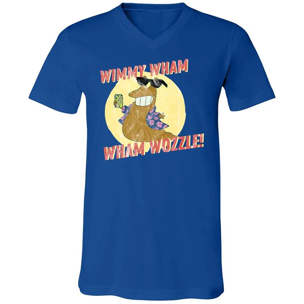 Unisex V-Neck T-Shirt - QJLGWT5A - True Royal - 3