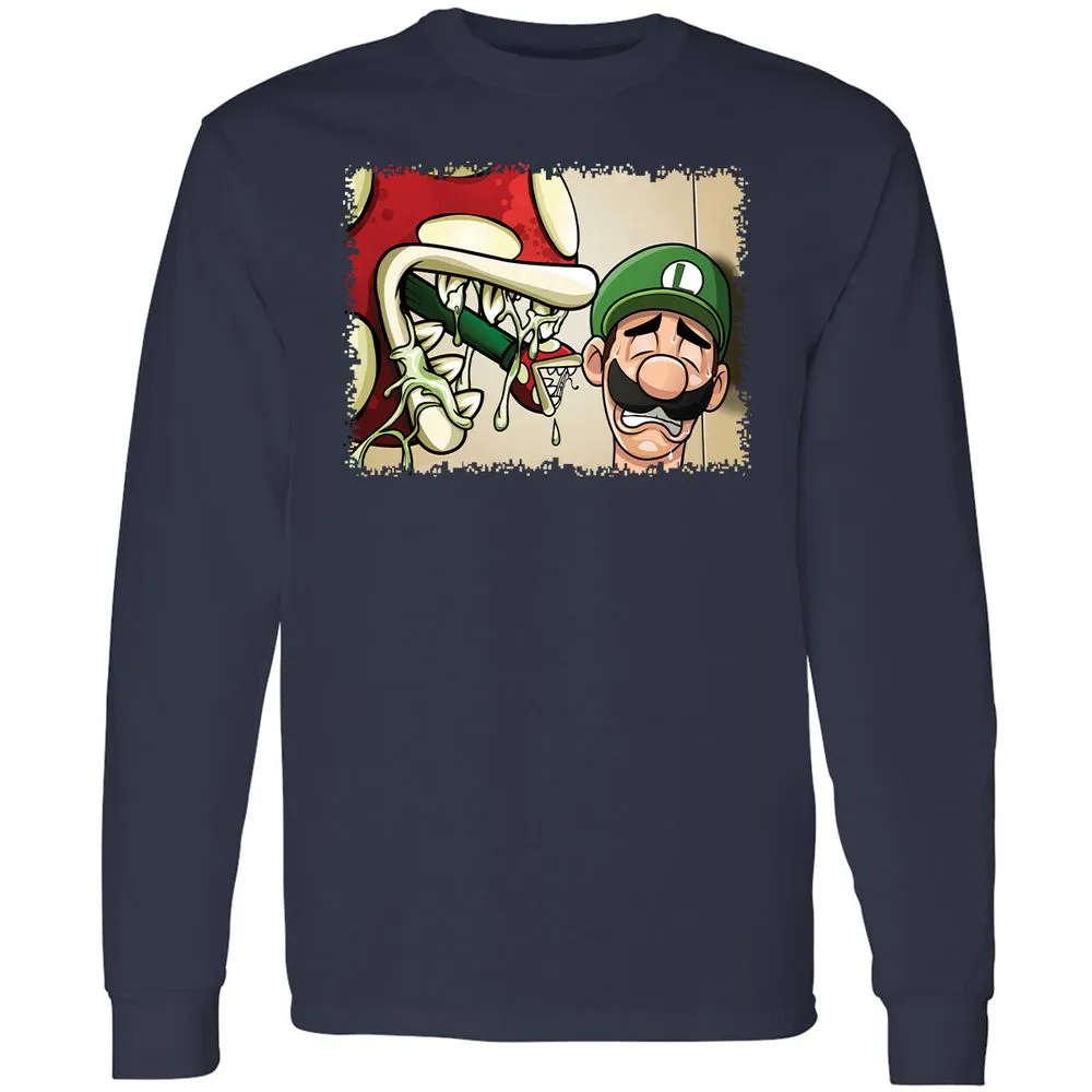 Long Sleeve T-Shirt - 9Y5NWXFU - Navy - 2