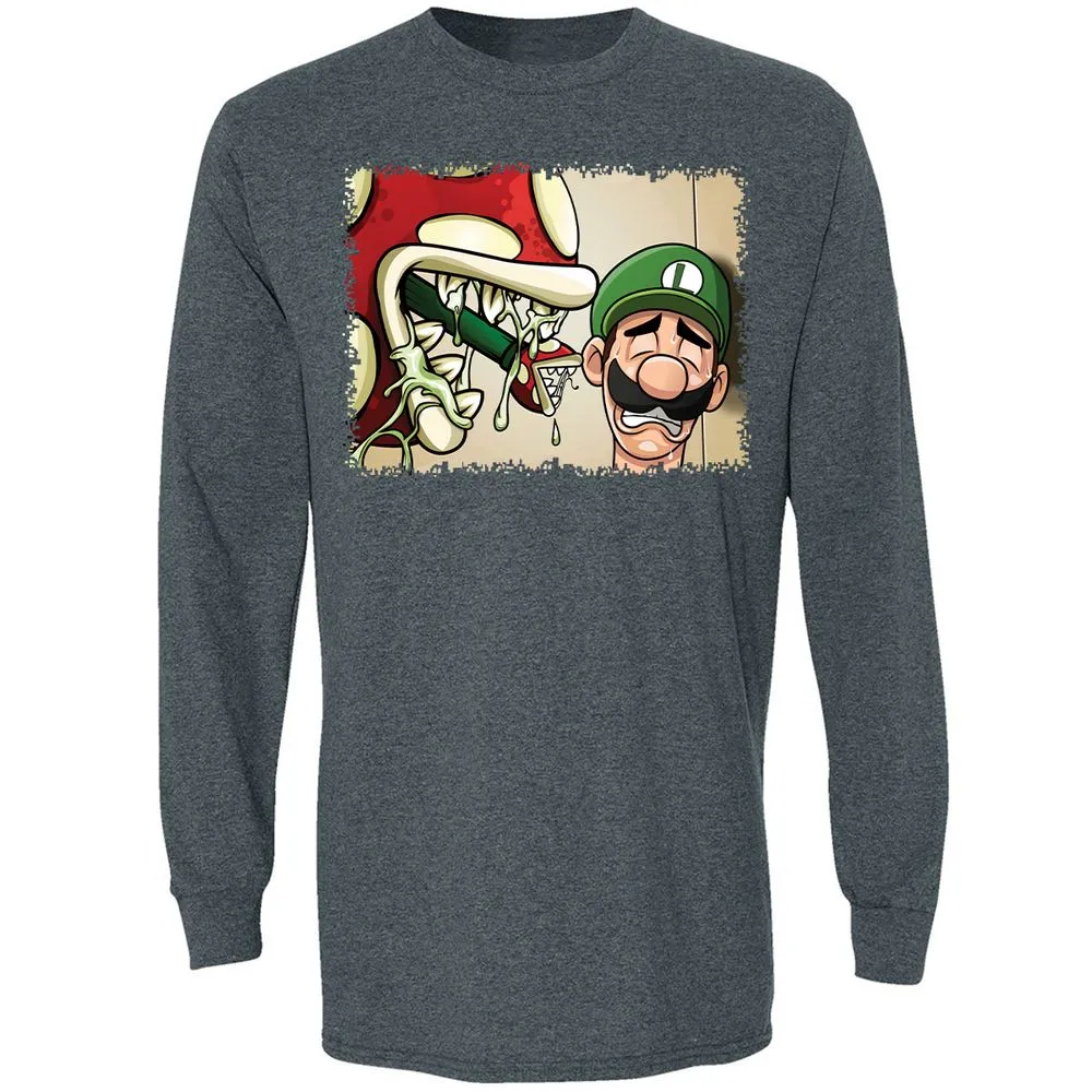 Long Sleeve T-Shirt - 9Y5NWXFU - Dark Heather - 5