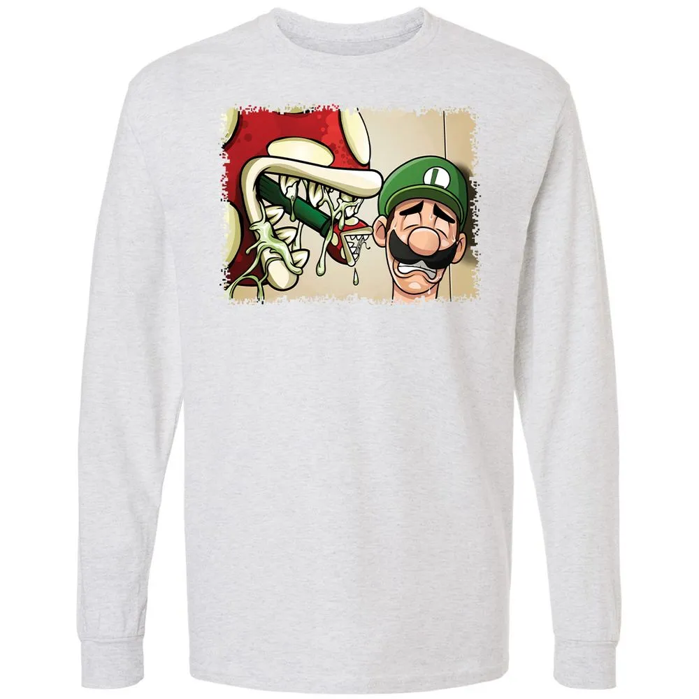 Long Sleeve T-Shirt - 9Y5NWXFU - Ash - 14