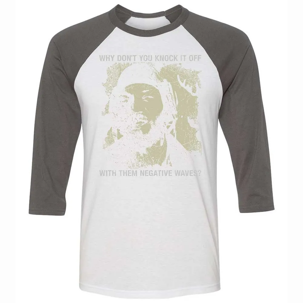 Unisex 3/4 Baseball Tee - M1WAJMDE - White/Asphalt - 2